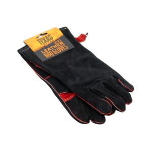 Leather heat-resistant gloves